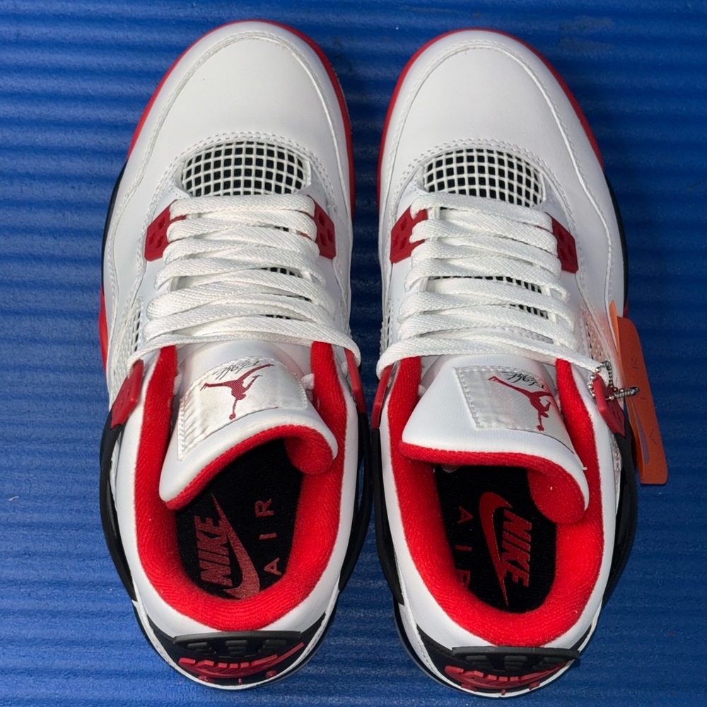 Size 6.5- Men’s Nike Air Jordan 4 Retro Fire Red (2020) DC7770-160 Women’s 8 NEW - Picture 6 of 10